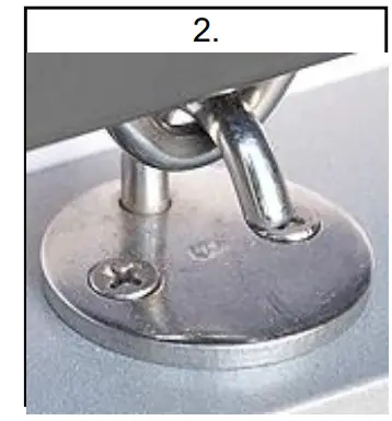 betta 1000 Straight Drop Awning Spring Operated with Brackets - Figure 8