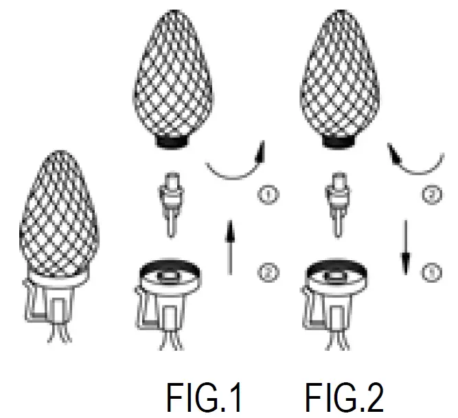 GE LED2W-C9a-75 LED 75L C9 2