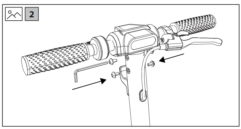 EM-KS1 Electric Scooter  Assembling the Handlebars