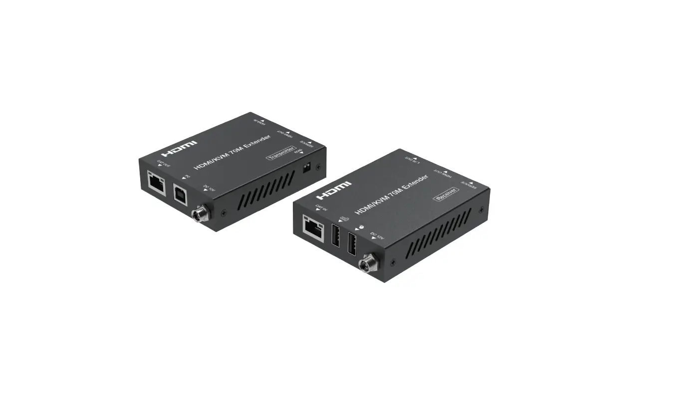 Hdmi 18gbps 70m Extender With Kvm Transmitter, Receiver User Manual