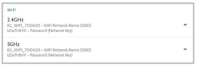 Johnson Controls IQ WiFi 6 - Select an SSID Network name