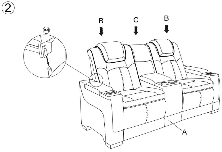ASHLEY 2200418 Furniture Next-Gen Durapella Power Reclining Loveseat-fig4