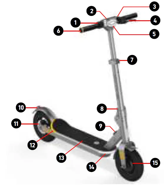 yeep me 100c Signature Electric Scooter 12
