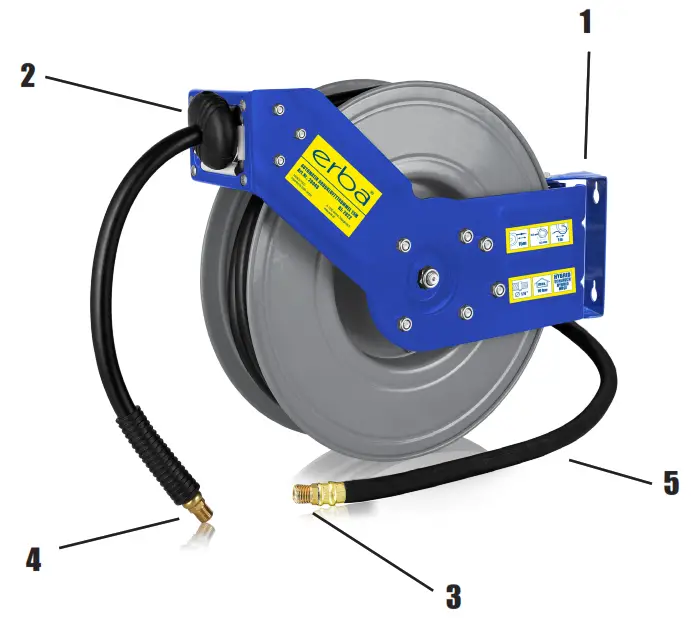 erba 20048 Automatic Air Hose Reel - Overview