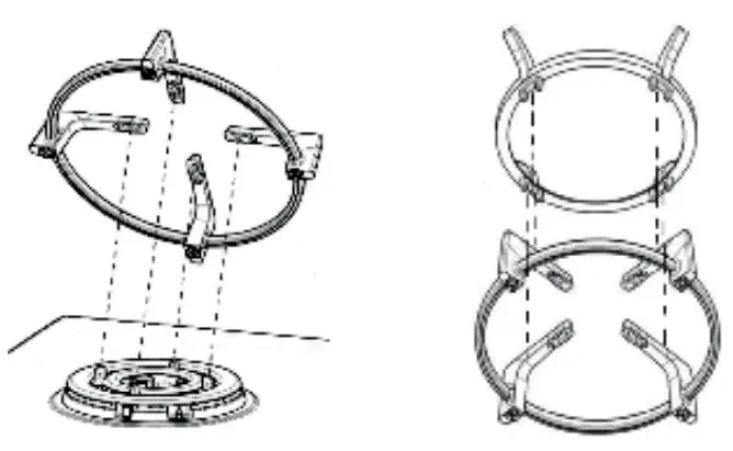 Whirlpool GOA9523NB Built-In Gas Hob - Fig 6