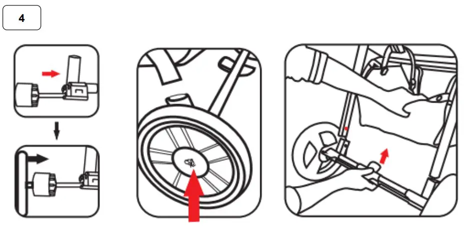 Assembling the rear wheels