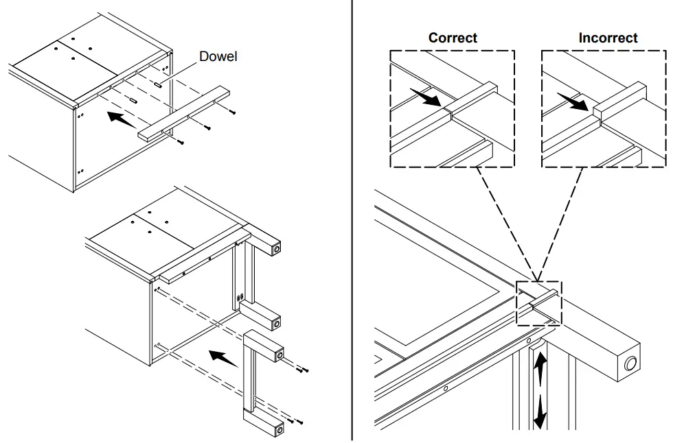 KOHLER 1384737 2 B Vanity Poplin 60 Inch Vanity with Legs - Install the Legs