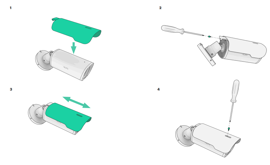ARAS SECURITY F64056801C2B Koop uw Weather plate in White for Bullet - fig 2