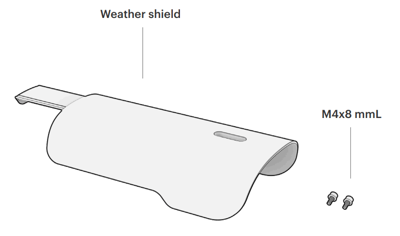 ARAS SECURITY F64056801C2B Koop uw Weather plate in White for Bullet - fig