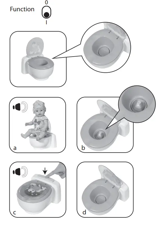 BABY born 828373 Bath Poo-Poo Toilet - fig 4