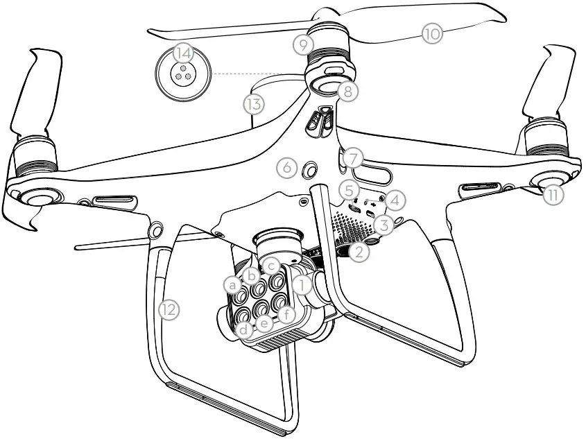 dji P4 Multispectral Agriculture Drone - Figure 1