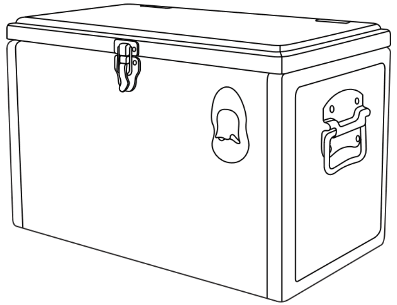 PERMA STEEL PS 205 21 QT 20L Hard Sided Patio Cooler