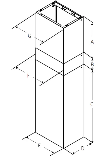 dacor DHD-D0000CS-DA Duct Cover Kit 2