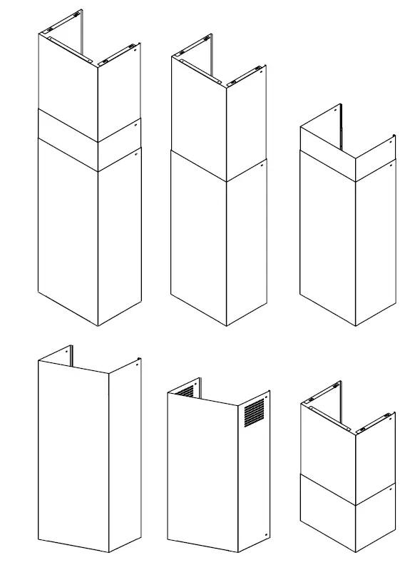 dacor DHD-D0000CS-DA Duct Cover Kit 3
