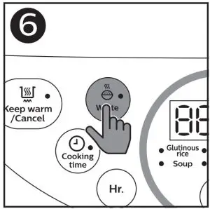 Using the Rice cooker