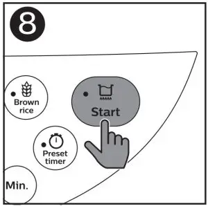 Using the Rice cooker