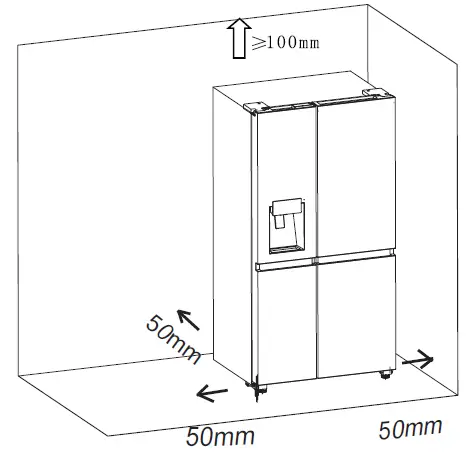 Hisense-HRSBS632BW-Side-by-Side-Refrigerator-Black-Steel-FIG-1
