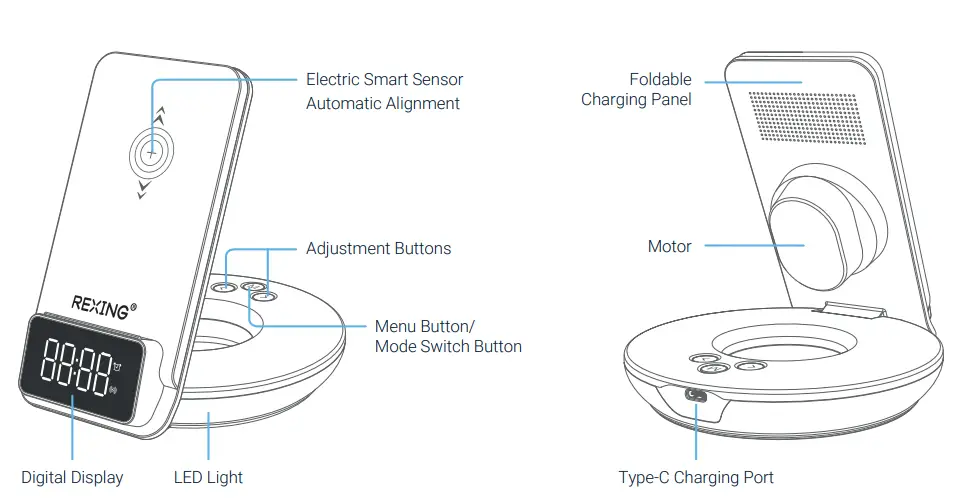 REXING-S7-Adjustable-Wireless-Charger-with-Bedside-Lamp-FIG-3