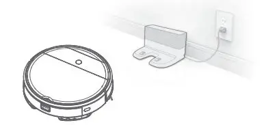 SAMSUNG VR05R503PWK PowerBot Essential with 2 in 1 Vacuum Cleaning Mopping Instruction Manual - Remove power cords and small objects from the floor that the robot could be obstructed