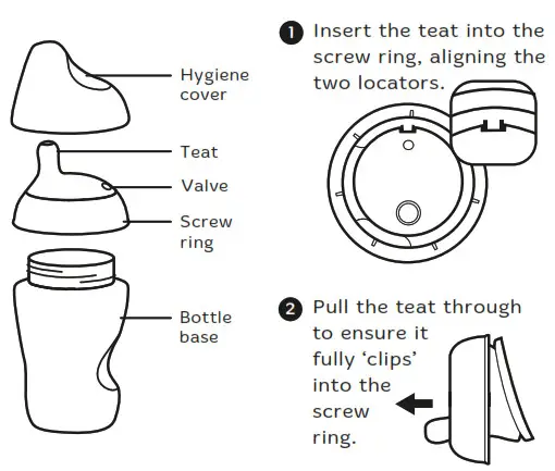 Tommee Tippee Ultra Bottle - Product Assembly