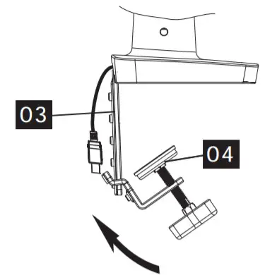 ErGear Monitor Desk Mount EGDS2- Install the Base 3