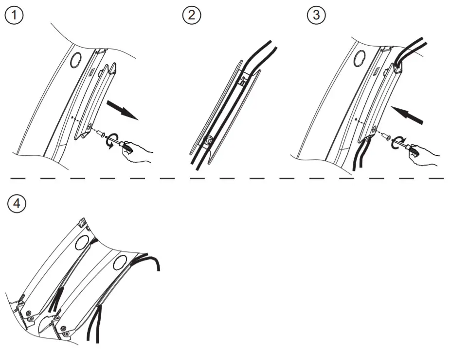 ErGear Monitor Desk Mount EGDS2- Route Cables