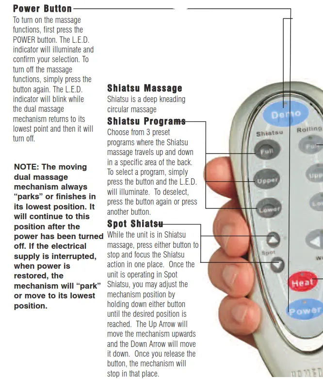 Moving Dual Massage Mechanism
