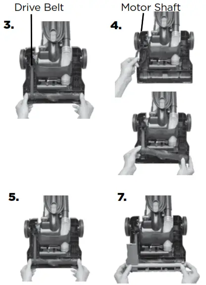 Bissell 1520 Series PowerForce Compact - Replace drive belt