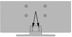 JVC LT-24VH5105 Smart LED Television - Removing the base stand 1