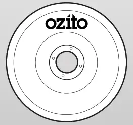 ozito 21031677K 18v Cordless Angle Grinder 115mm - Grinding Disc