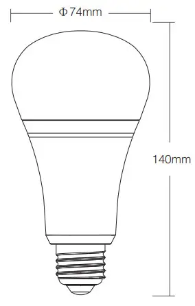 MIBOXER FUT105Z 12W RGB+CCT LED Bulb