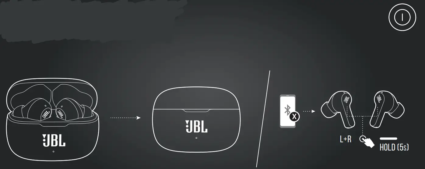 JBL VIBE 200TWS True Wireless In Ear Headphone - power off