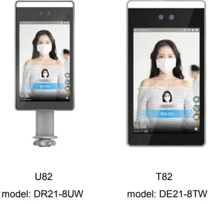 Bresee DR21 8UW U82 8 inch Facial Recognition Door Gate Terminal