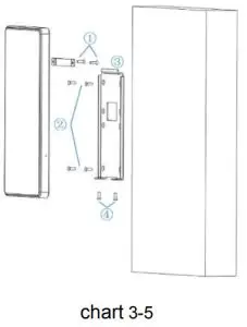 Bresee DR21 8UW U82 8 inch Facial Recognition Door Gate Terminal - wall mounted installation