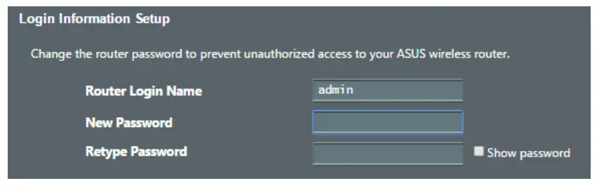 ASUS RT-AX1800S Wireless AX1800 Dual Band WiFi 6 Router - LOGING
