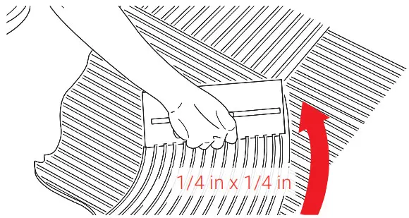 nVent H59572 NUHEAT Mat Sense Pro Electric Fault Indicator - Spread thinset onto subfloor