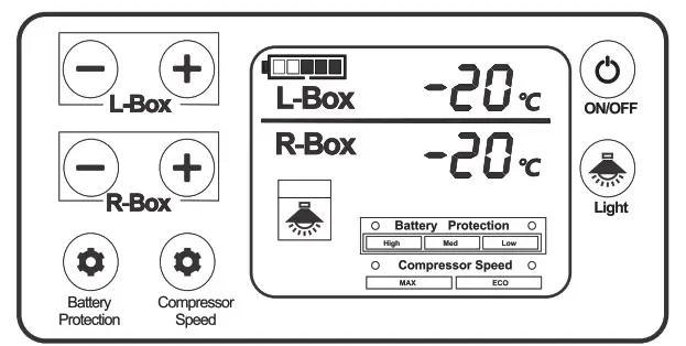 Battery electric power display 1