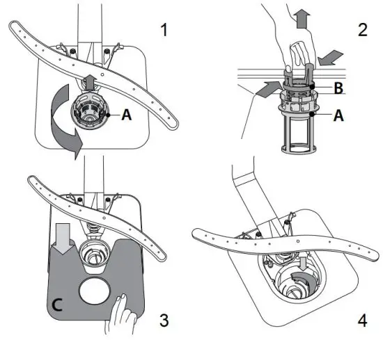 FIG 21 CLEANING THE FILTER ASSEMBLY