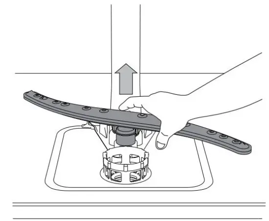 FIG 23 CLEANING THE SPRAY ARMS