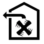 BOSCH DFO060W51 Extractor Hood- Exhaust air mode