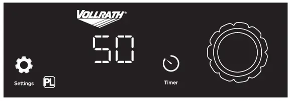 VOLLRATH MPI4 1800 Medium Power Countertop Induction Ranges with Knob Control - power