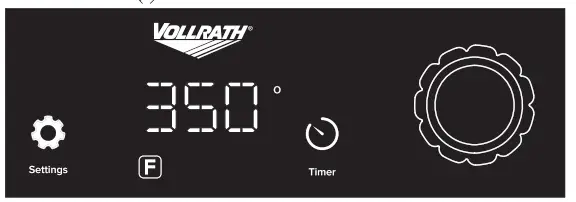 VOLLRATH MPI4 1800 Medium Power Countertop Induction Ranges with Knob Control - temperature