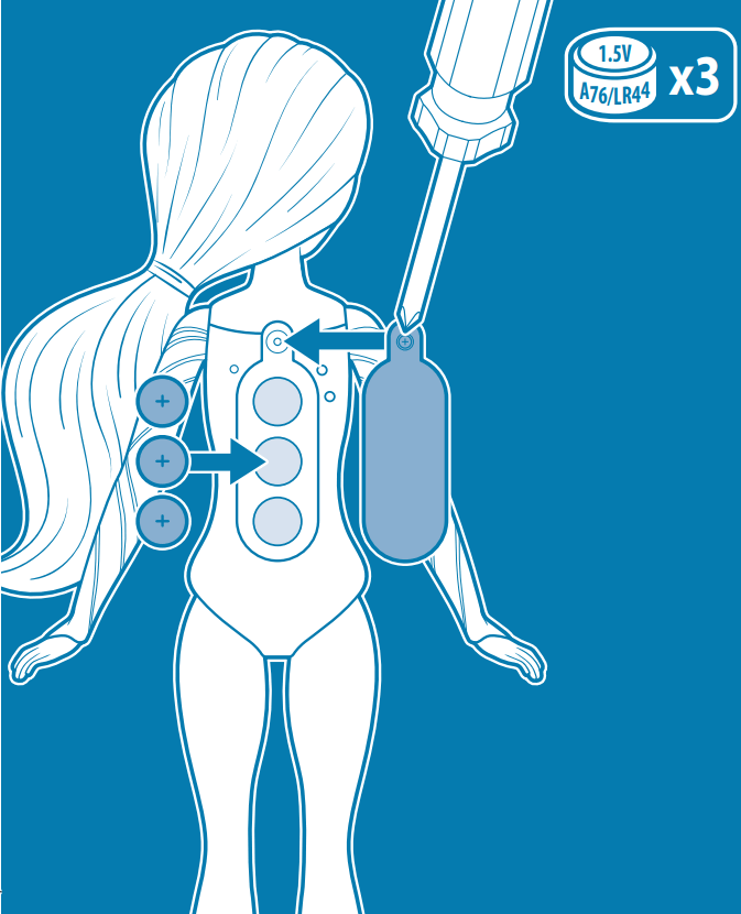 Hasbro Disney Frozen II Splash and Sparkle Elsa Doll - battery