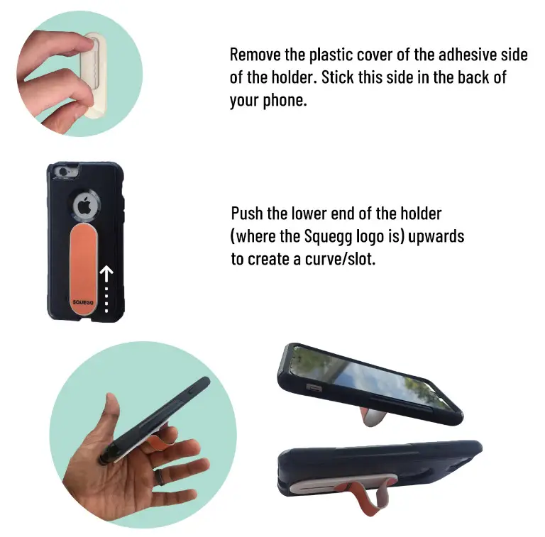 SQUEGG The Smart Squeeze Ball - How to use the phone holder