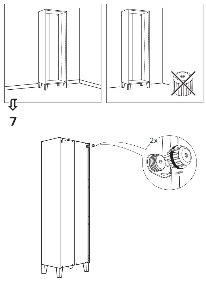 IKEA PLATSA 60x55x180 cm Frame - FIG 6