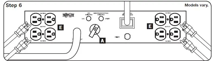 TRIPP-LITE PDUB15 Hot-Swap PDU with Maintenance Bypass Fig8
