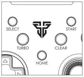 FANTECH Shooter II WGP13 Wireless 2.4GHz Gaming Controller - clear button