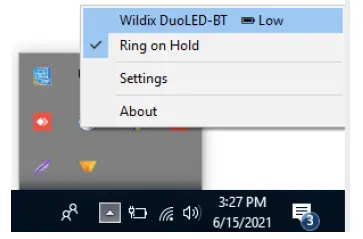 Wildix MONOLED BT Bluetooth Headset - CHECK THE BATTERY LEVEL