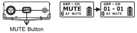 MIPRO ACT 875300 Bodypack Dual Wireless Set - battery 16