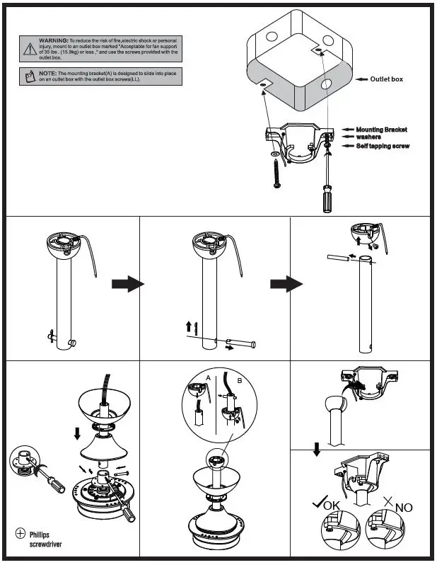 Parrot Uncle F6168110V Ceiling Fan 2